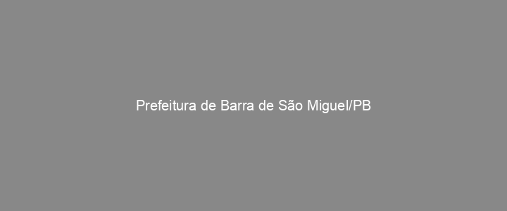 Provas Anteriores Prefeitura de Barra de São Miguel/PB